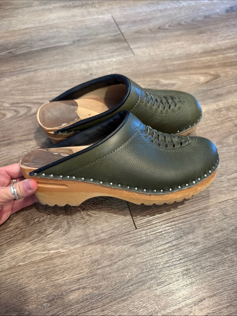 Troentorp Clogs, Wright Bastad Leather Slip On Closed Toe Non Slip Size 39 US 8